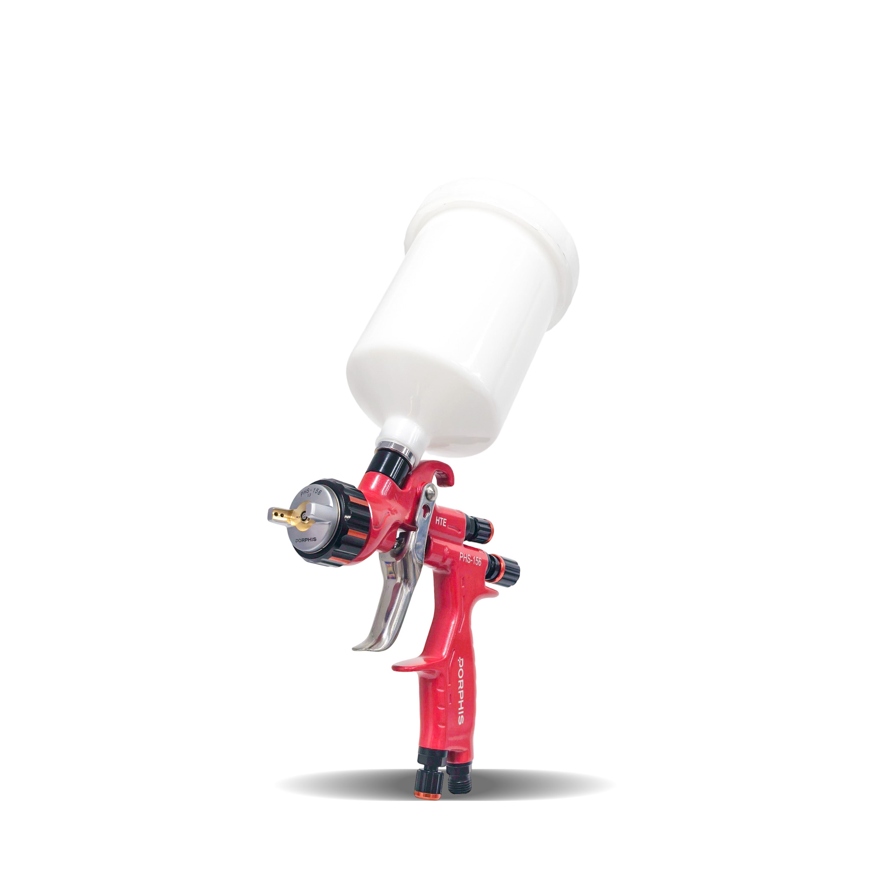 PORPHIS PHS-156 Red HVLP Spray Gun with 600ml white plastic cup
best base coat spray gun