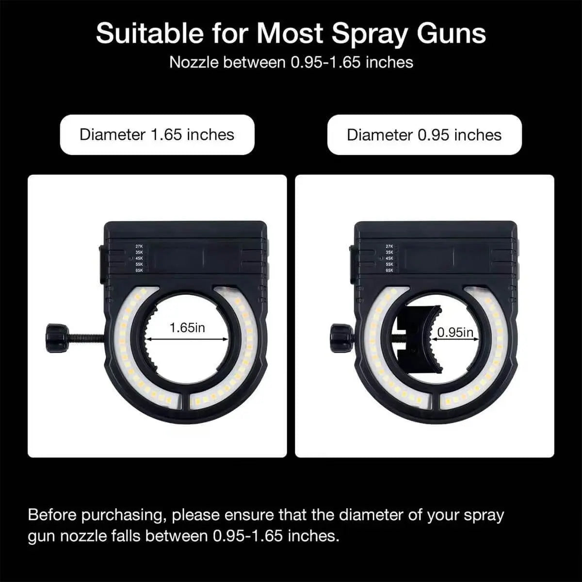 PORPHIS Spray Gun LED Light PORPHIS