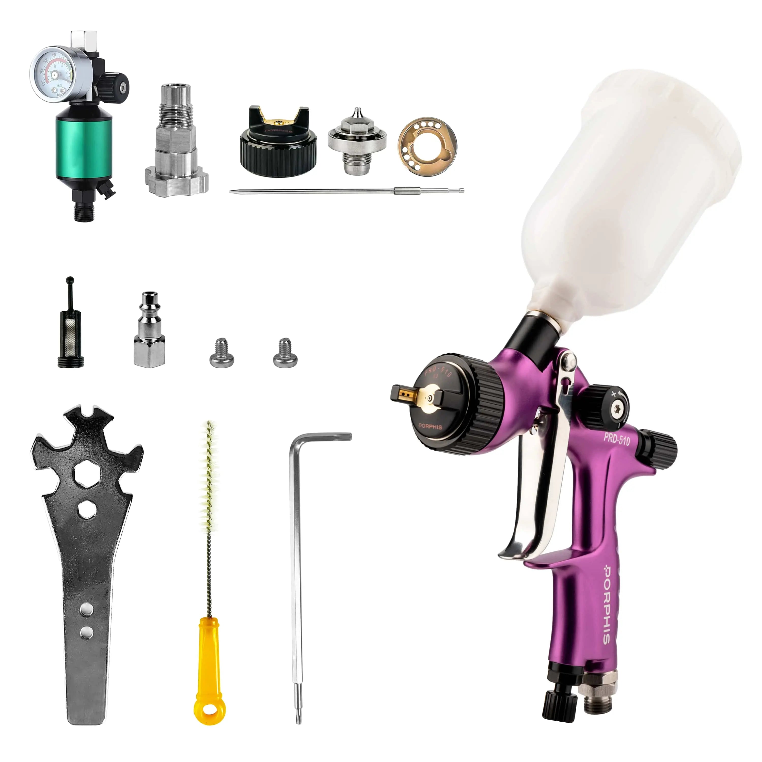 LVLP Spray Gun Kit PRD-510 – Low Air, High Efficiency, Ready to