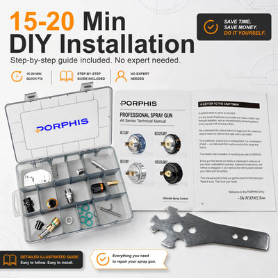 PRD-62 Series Spray Gun Spare Parts Repair Kit