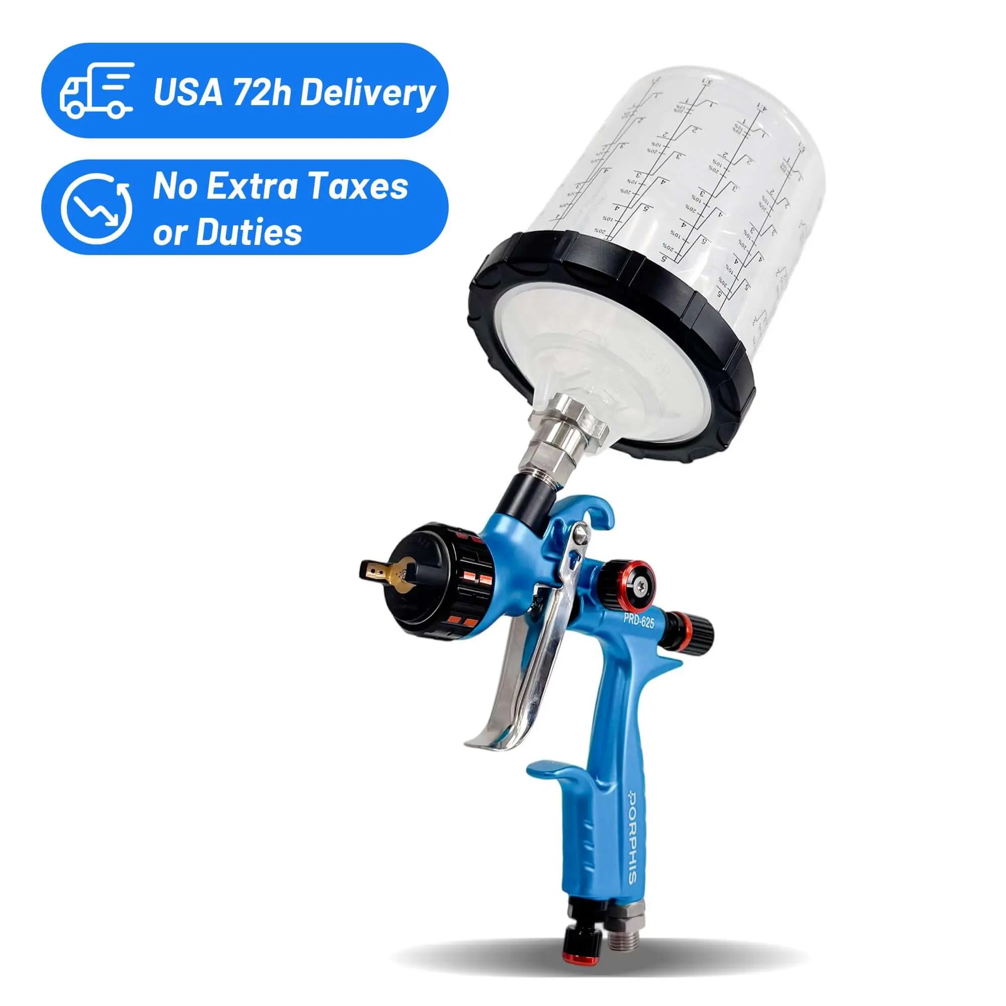 Air Paint Gun PRD-625 – 1.3mm MP, 72h USA Shipping – PORPHIS