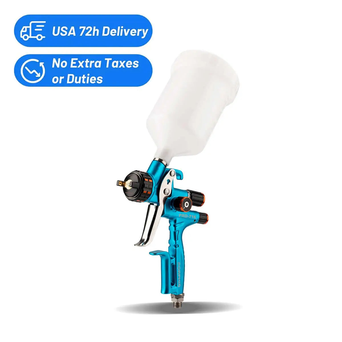 PRD-716 HVLP SPRAY GUN (USA 72-Hour Delivery) PORPHIS