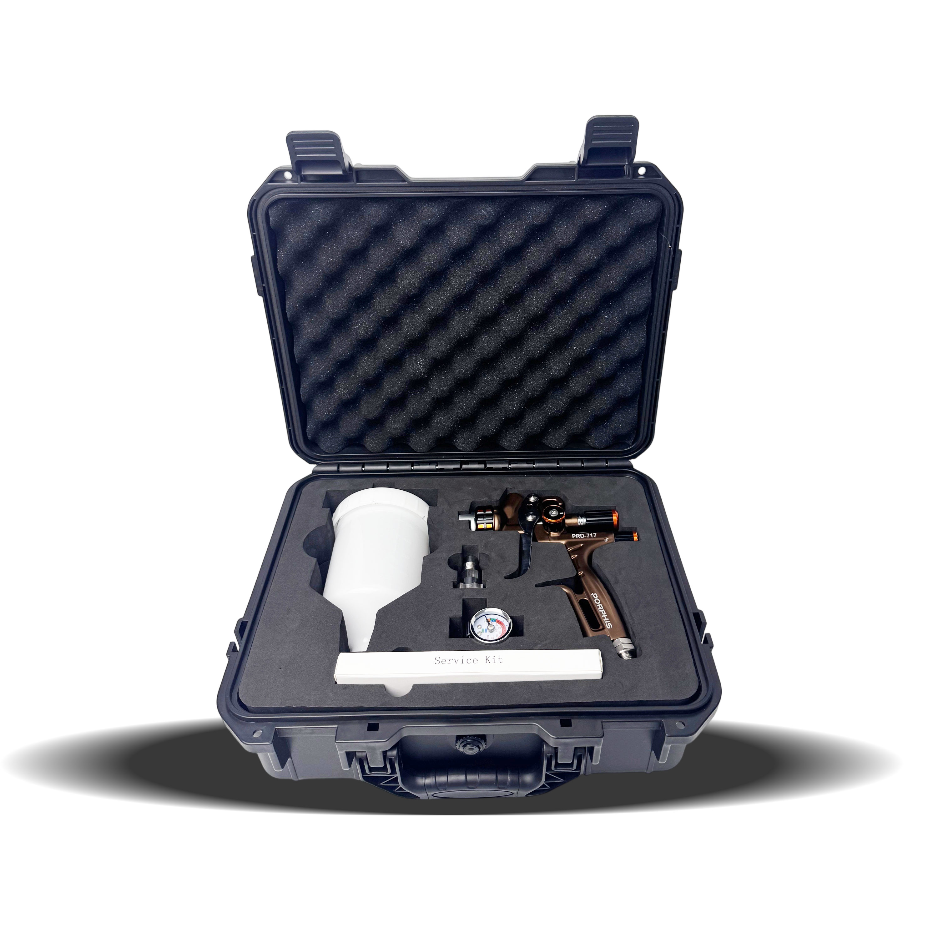 PORPHIS PRD-717 Brown VS Spray Gun with premium plastic box kit
best air spray paint gun