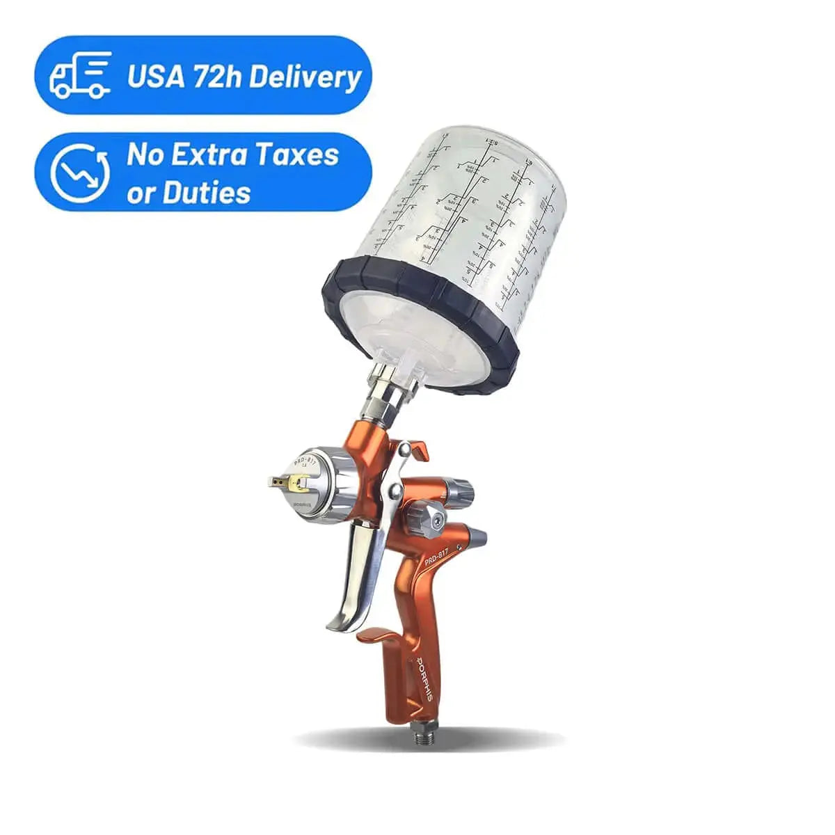 PRD-817 1.3mm VS Spray Gun (USA 72-Hour Delivery) PORPHIS