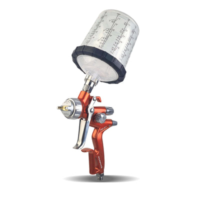 PORPHIS PRD-817 Orange VS Spray Gun with 600ml paint mixing cup and adapter
best professional spray paint gun