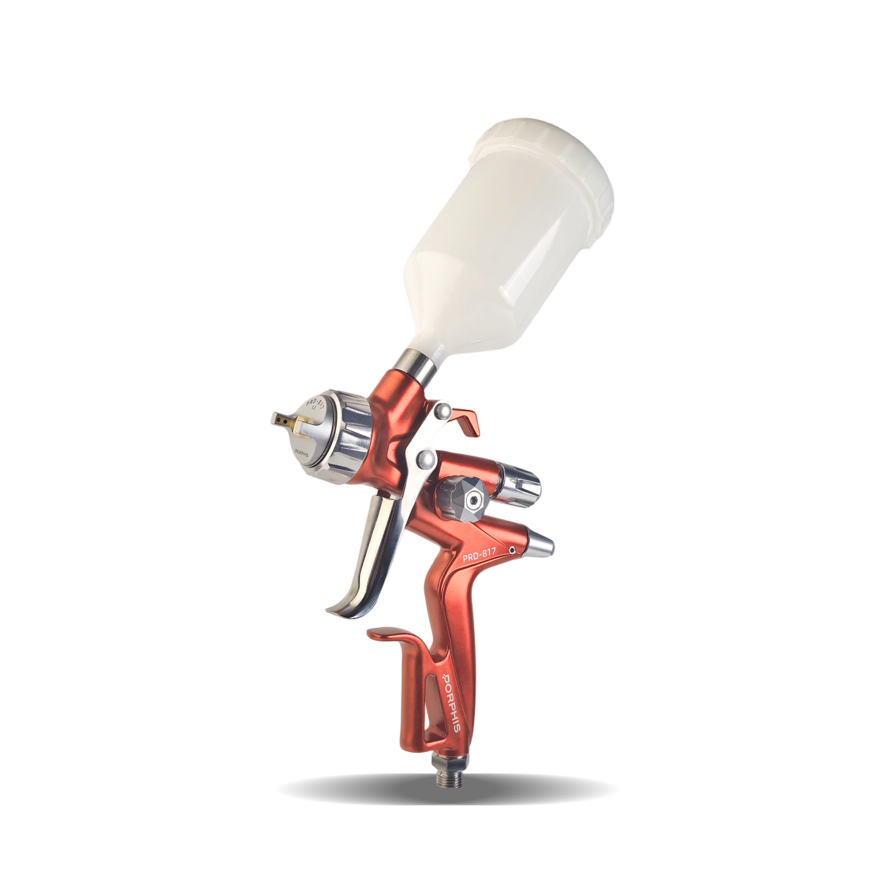 PORPHIS PRD-817 Orange VS Spray Gun with 250ml white plastic cup
best clear coat and base coat gun