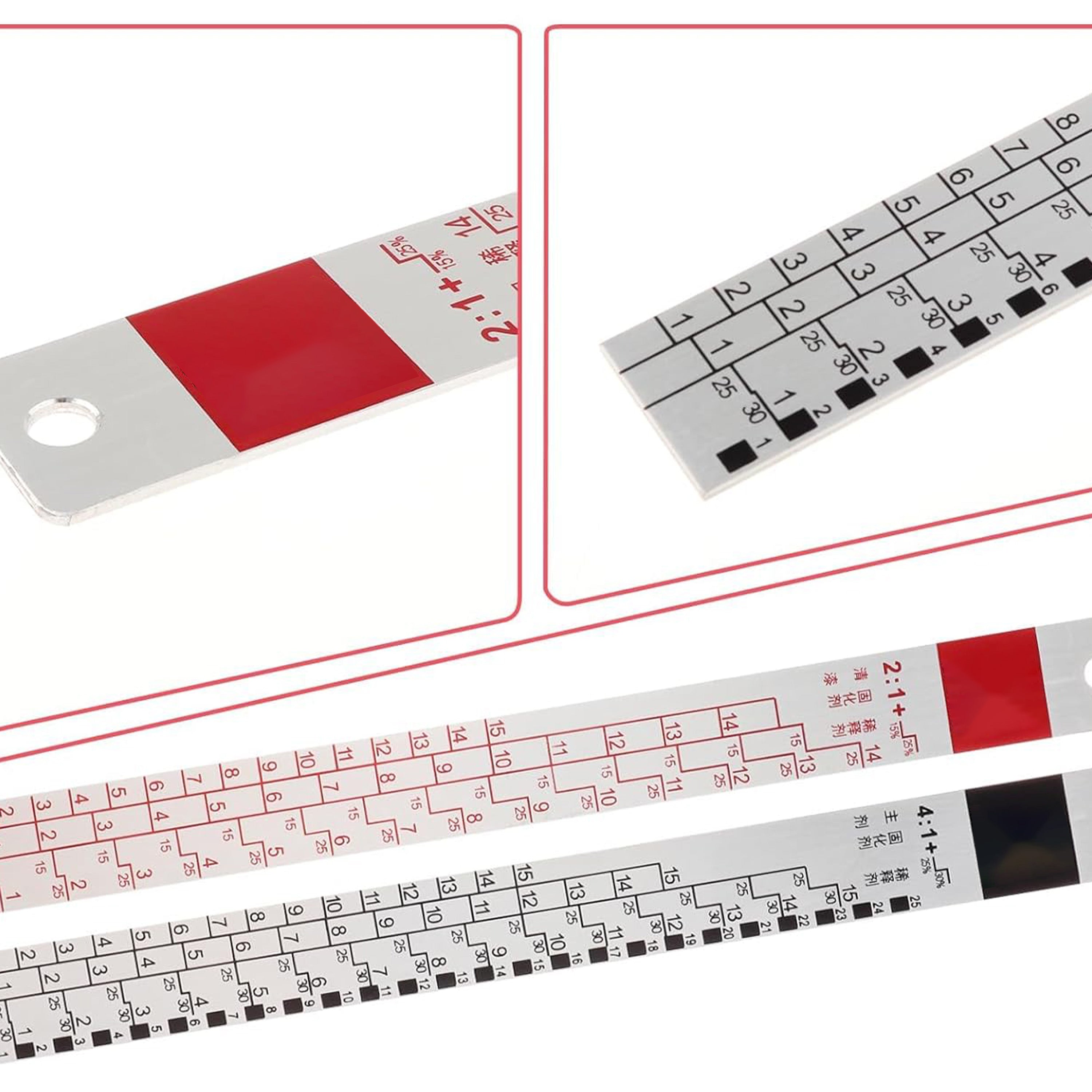 Paint adjustment ruler